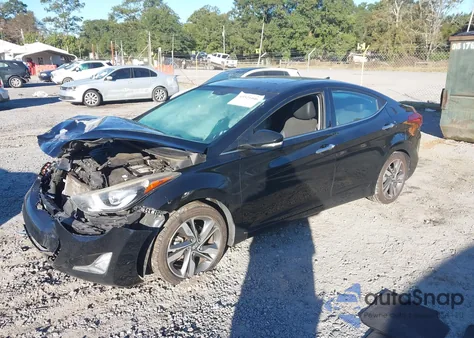 2015 Hyundai Elantra Limited from USA, damaged, VIN KMHDH4AE2FU433232